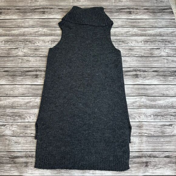 Derek Heart Women's Grey Gray Cowl Neck Sleeveless Hi Low Sweater M Med Medium - Picture 11 of 11